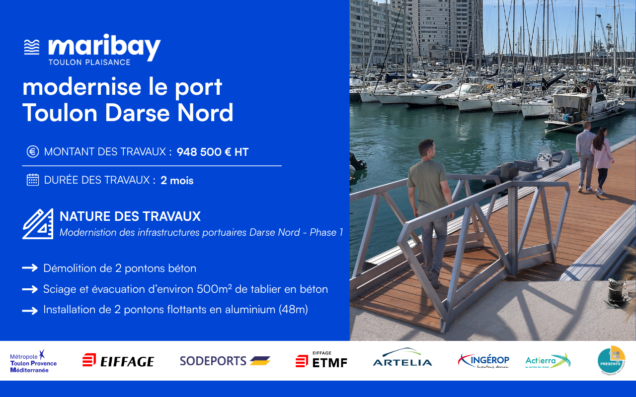 Affiche Travaux Toulon Darse Nord